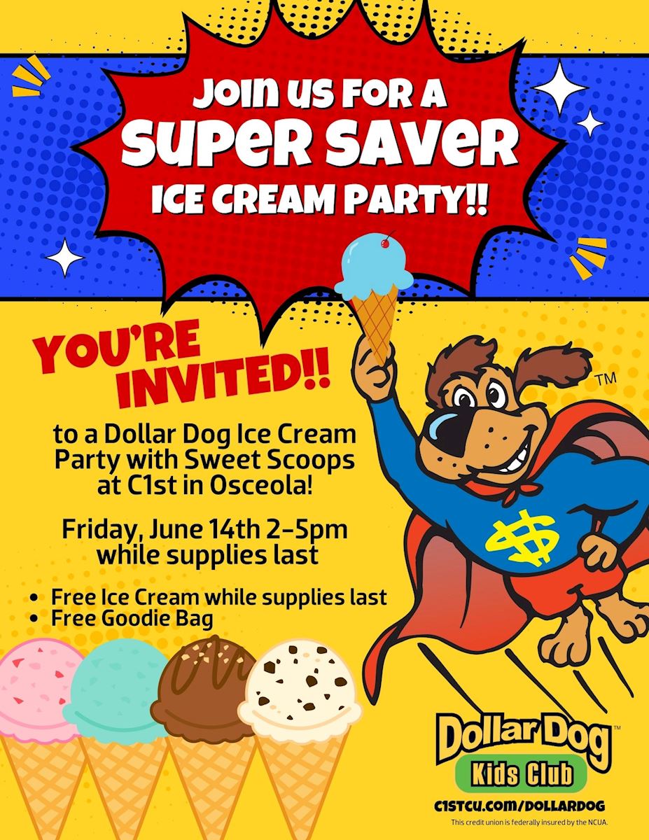 Ice Cream Party at our Osceola Branch